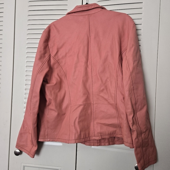 Wilson Women Leather Jacket Pink Size XXL - Picture 5 of 8
